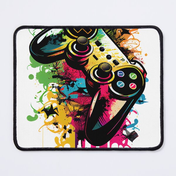 Item preview, Video Game Controller Fun Gamer Paint Splatter Graphic designed and sold by SpookshowDesign.