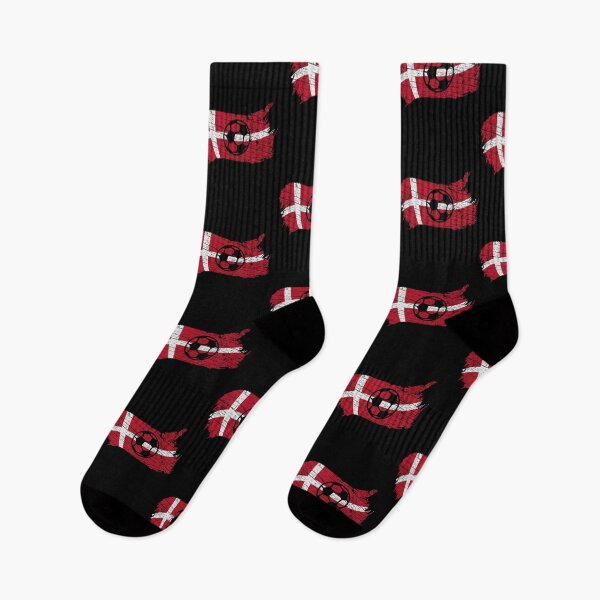 Item preview, Vintage Danish National Flag & Soccer Ball Design Cool Gift For Denmark Lovers Tourists Souvenir Cool National Danish Football Fans Gift designed and sold by FunnySunny T-Shirts.