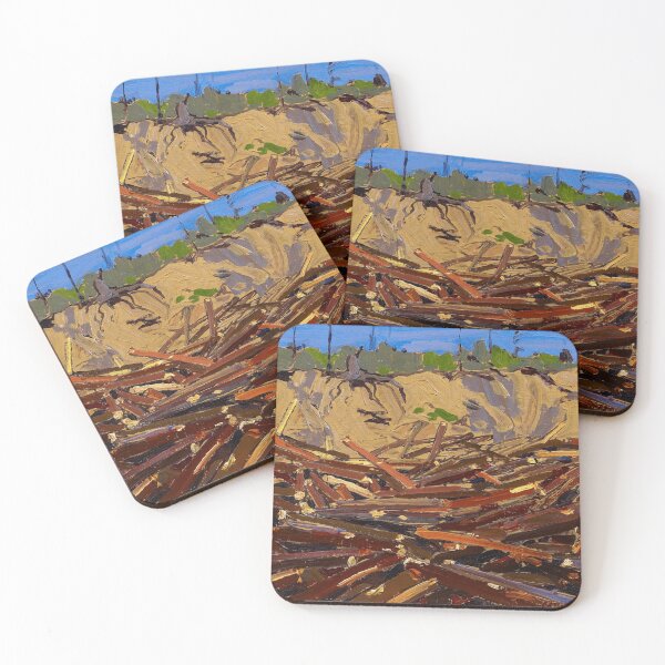 Item preview, Tom Thomson, Sandbank with Logs, 1916 designed and sold by TheRedVineyard.