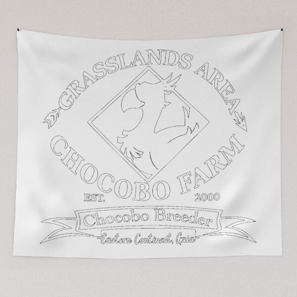Item preview, Grasslands Area Chocobo Farm (white) designed and sold by SuperNerdyfan.