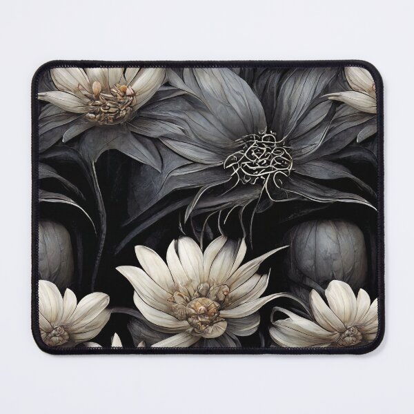 Item preview, Gray Scale Gothic Garden Flowers designed and sold by Kathleen Douglas.