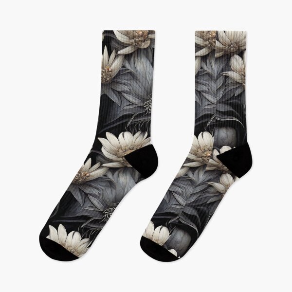 Item preview, Gray Scale Gothic Garden Flowers designed and sold by Kathleen Douglas.