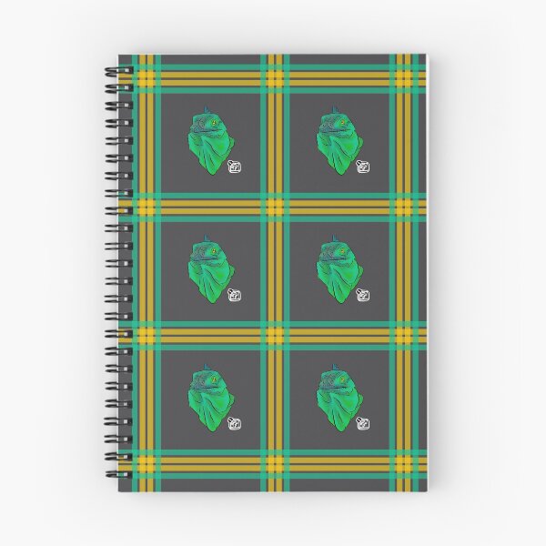 Item preview, Teal and Green Iguana Plaid designed and sold by SonneFaunArt.