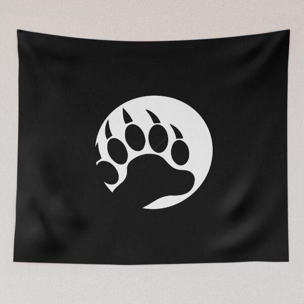Item preview, Bear Paw Print (White) designed and sold by Bearback Gear.