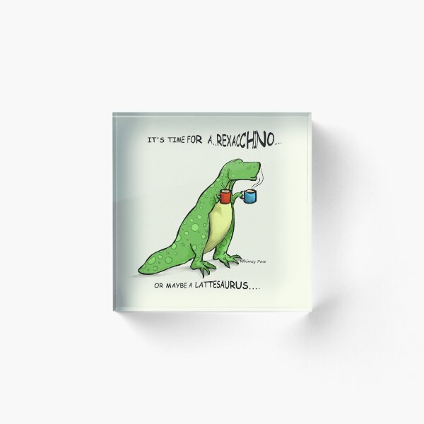 Artikelvorschau, Kaffeezeit rex entworfen und verkauft von Whimsy Pose Illustrations.