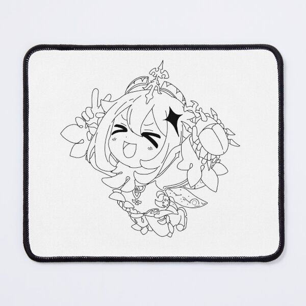 Item preview, Paimon -  Genshin Impact [FLAT OUTLINE- BLACK] designed and sold by itsaiaaa.