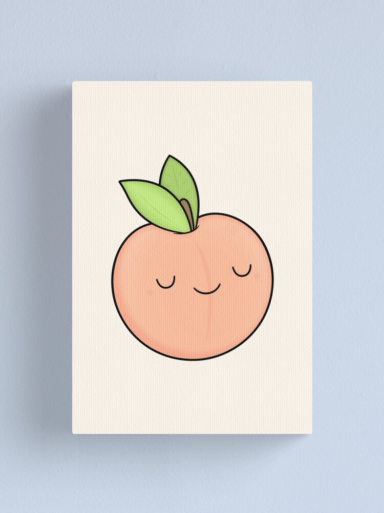 Alternate view of Happy Peach Canvas Print