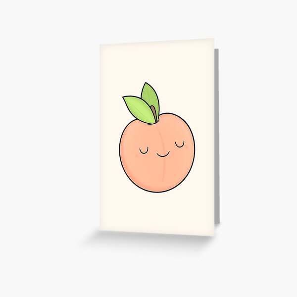 Happy Peach Greeting Card