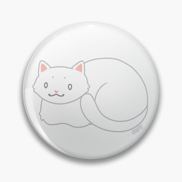Item preview, White Cat Loaf designed and sold by SoftOpossums.