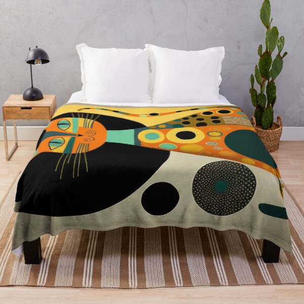 Item preview, Mid Century Cat 12 Abstract Art Print Painting Wall Decor designed and sold by winterkitty88.