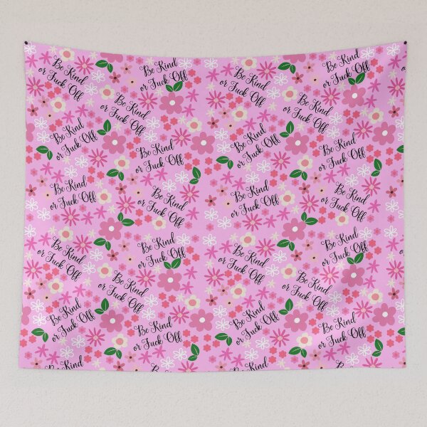 Item preview, Be Kind or Fuck Off Bright Pink designed and sold by mrshannah.
