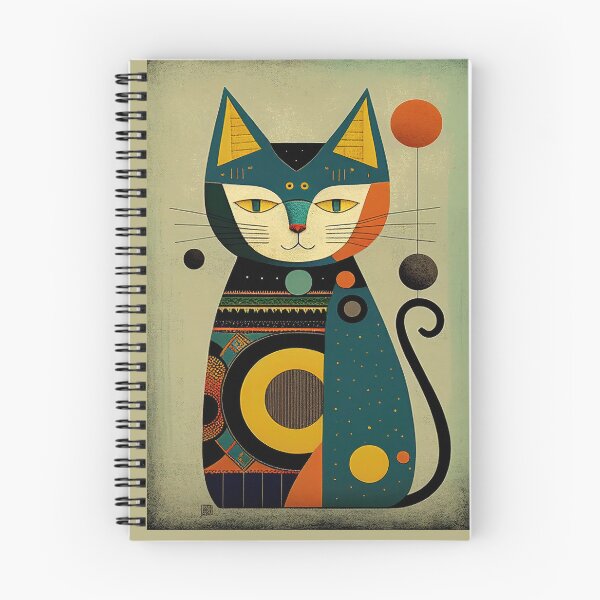 Item preview, Mid Century Cat 9 Abstract Art Print Painting Wall Decor designed and sold by winterkitty88.