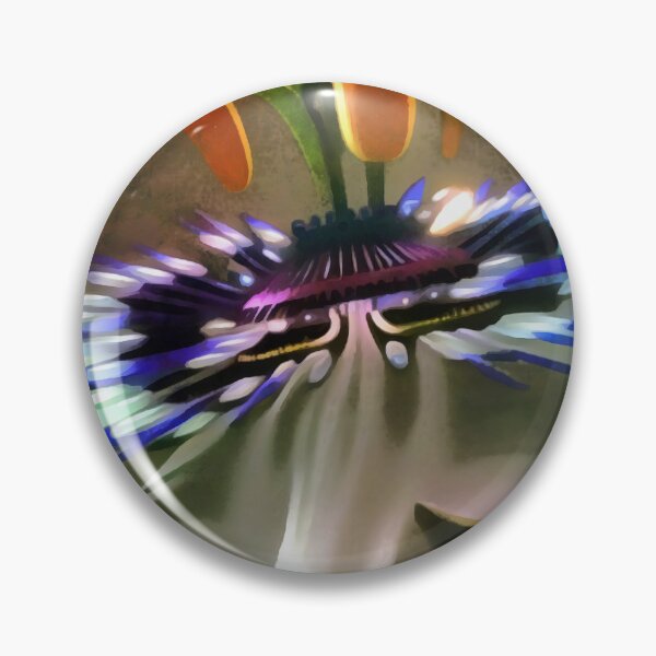 Item preview, Passion Flower Blossom In Art Deco Abstract Style designed and sold by taiche.
