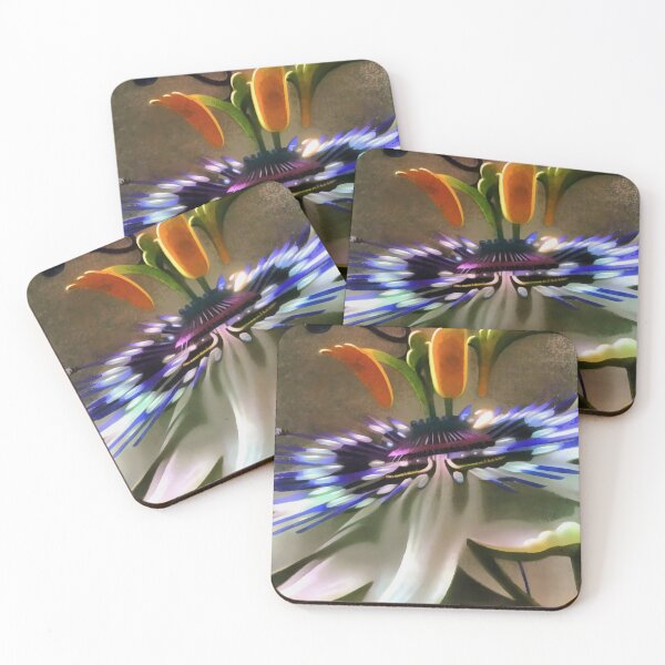 Item preview, Passion Flower Blossom In Art Deco Abstract Style designed and sold by taiche.