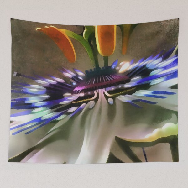 Item preview, Passion Flower Blossom In Art Deco Abstract Style designed and sold by taiche.