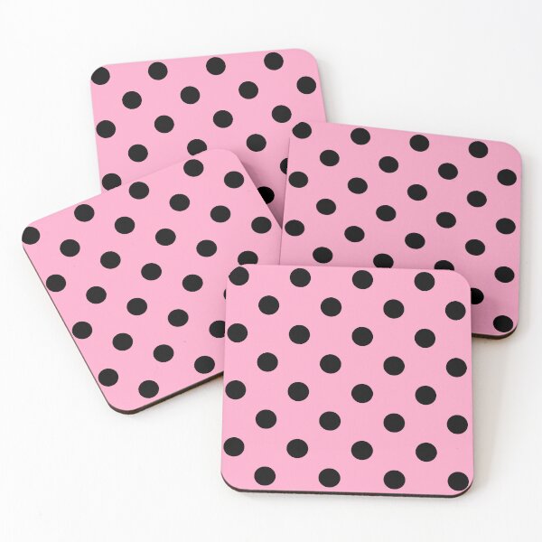 Item preview, Black Polka Dots On Pink designed and sold by POLKAIWERX.