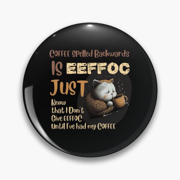 Item preview, Coffee Spelled Backwards designed and sold by Cute-Jory-Store.