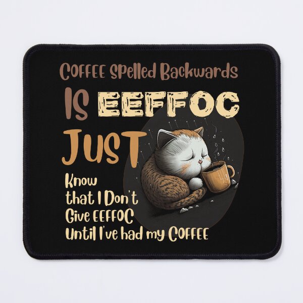 Item preview, Coffee Spelled Backwards designed and sold by Cute-Jory-Store.
