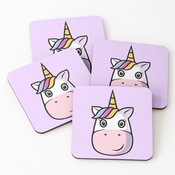 Item preview, Cute Unicorn smiling designed and sold by cubbone.