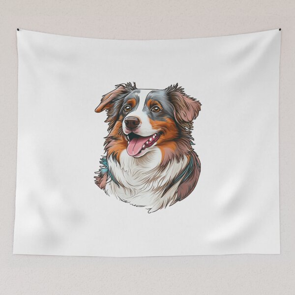Item preview, Australian Shepherd Dog - Aussie- TriColor Super Cute   designed and sold by Kalligraphika.