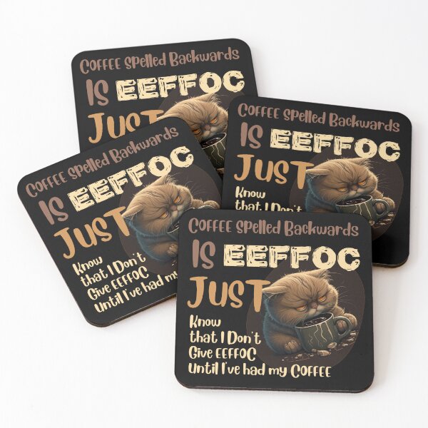 Item preview, Coffee Spelled Backwards designed and sold by Cute-Jory-Store.