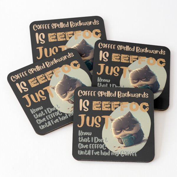Item preview, Coffee Spelled Backwards designed and sold by Cute-Jory-Store.