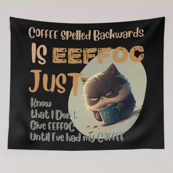 Item preview, Coffee Spelled Backwards designed and sold by Cute-Jory-Store.