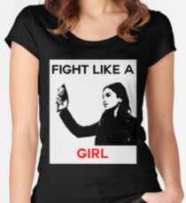 Fight Like A Girl Women's Fitted Scoop T-Shirt