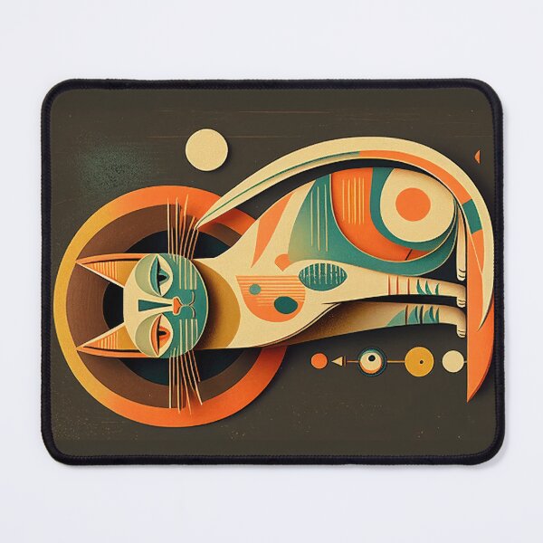 Item preview, Mid Century Cat 6 Abstract Art Print Painting Wall Decor designed and sold by winterkitty88.