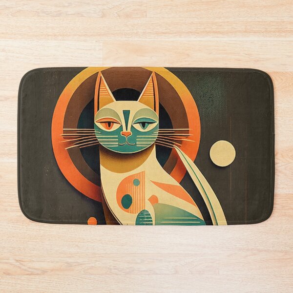 Item preview, Mid Century Cat 6 Abstract Art Print Painting Wall Decor designed and sold by winterkitty88.