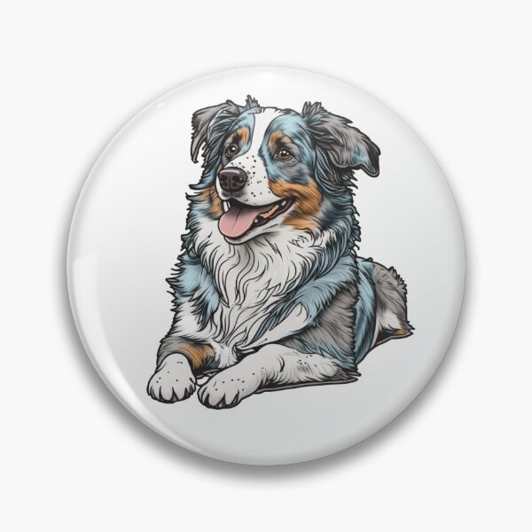 Item preview, Australian Shepherd Dog - Aussie- Blue Merle Super Cute   designed and sold by Kalligraphika.