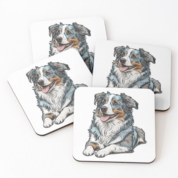 Item preview, Australian Shepherd Dog - Aussie- Blue Merle Super Cute   designed and sold by Kalligraphika.