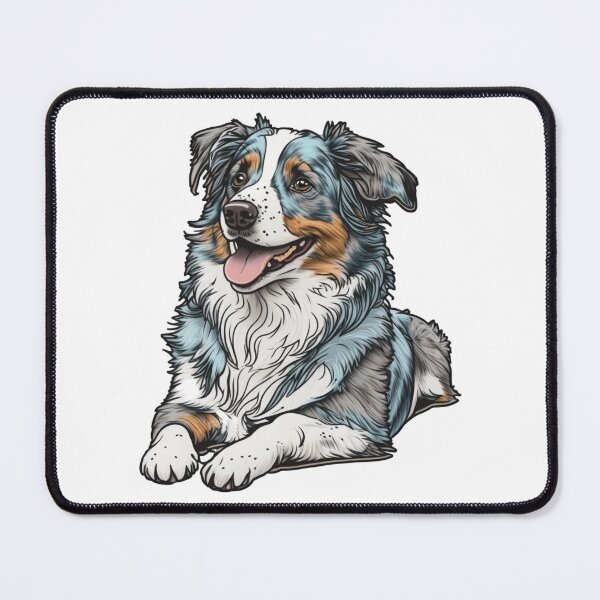 Item preview, Australian Shepherd Dog - Aussie- Blue Merle Super Cute designed and sold by Kalligraphika.