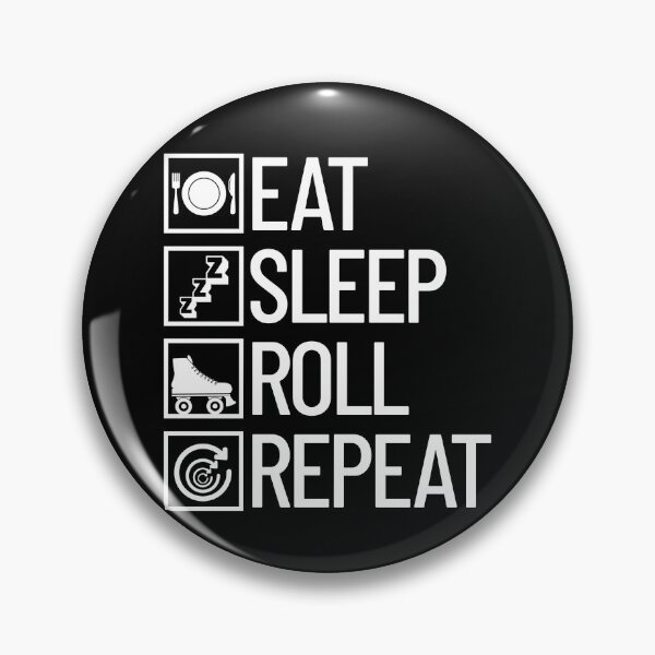 Item preview, Eat Sleep Roll Repeat Roller Derby Roller Skating Gear designed and sold by DynamicDesign.