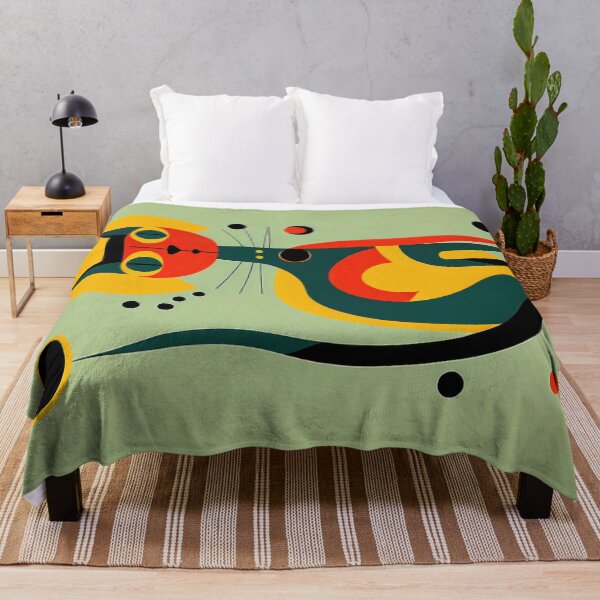 Item preview, Mid Century Cat 5 Abstract Art Print Painting Wall Decor designed and sold by winterkitty88.