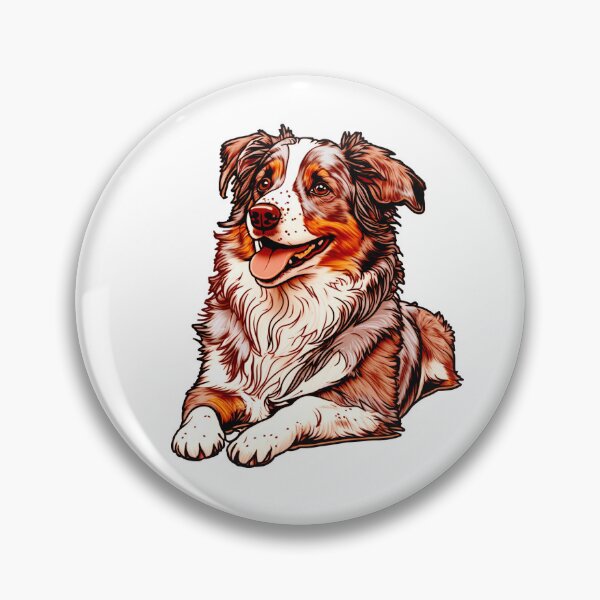 Item preview, Australian Shepherd Dog - Aussie- Red Merle Super Cute   designed and sold by Kalligraphika.