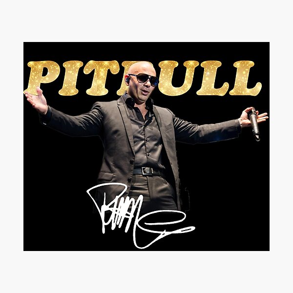 Item preview, Pitbull Rapper With Signature  Tour designed and sold by LauraHealey.