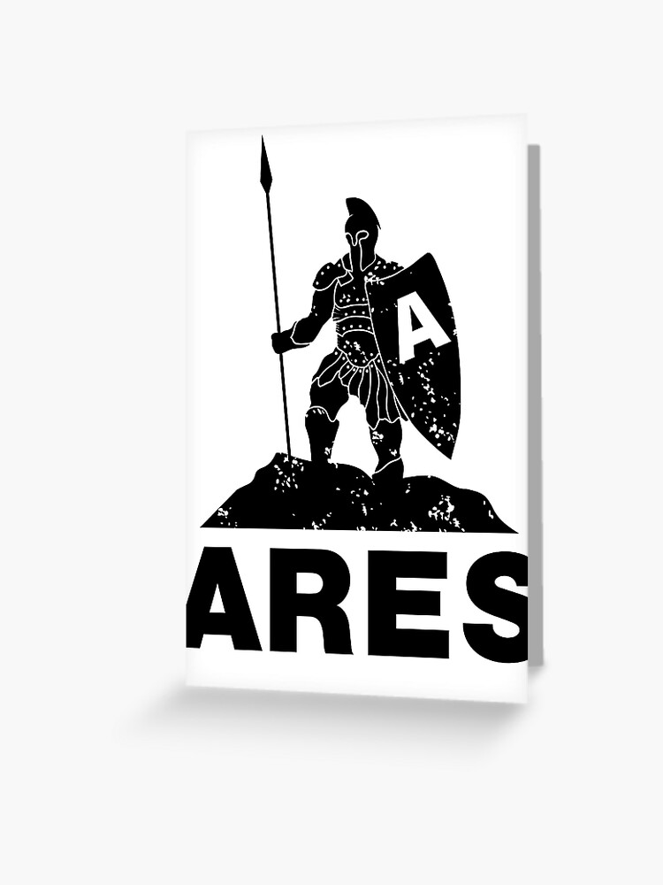 Ares Der Gott Des Krieges Grusskarte Von Kaplar Redbubble