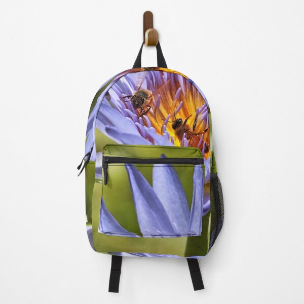 Item preview, Three bees in a water lily. designed and sold by Ian Ramsay.