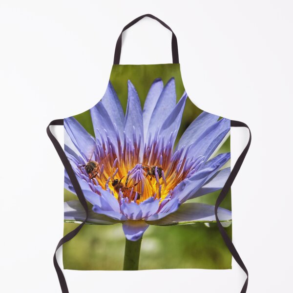 Item preview, Three bees in a water lily. designed and sold by Ian Ramsay.