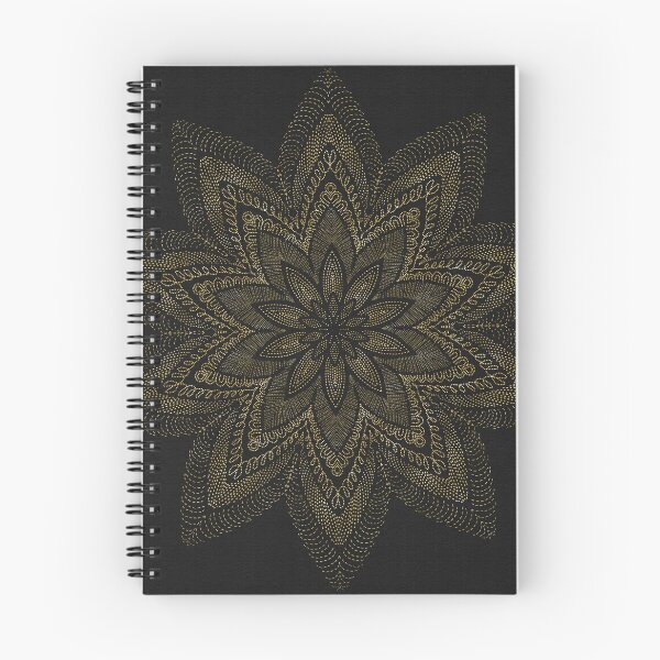 Item preview, Black Golden Thread Mandala designed and sold by Peace502.