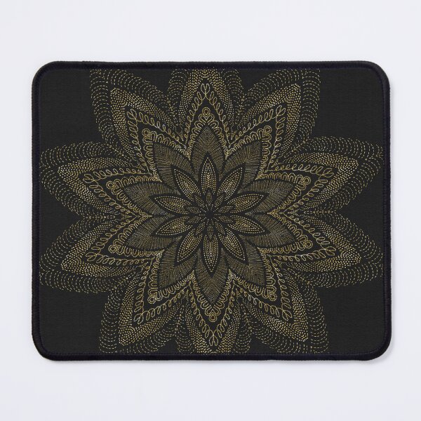 Item preview, Black Golden Thread Mandala designed and sold by Peace502.