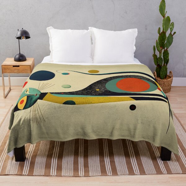 Item preview, Mid Century Cat 3 Abstract Art Print Painting Wall Decor designed and sold by winterkitty88.