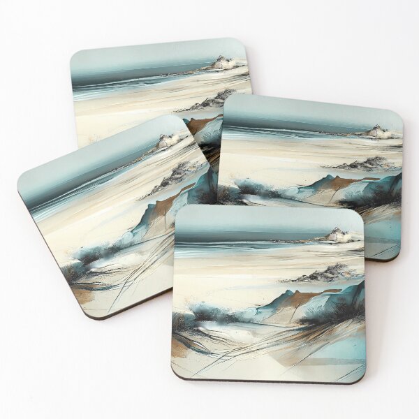 Item preview, White Sand and Blue Ocean by ChatGPT and Midjourney / (3 of 3) designed and sold by Untitled22.