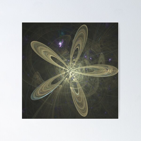 Item preview, Galactic Flower of Five | Fractal Art by Douglas Fresh designed and sold by SirDouglasFresh.