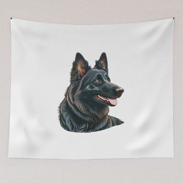 Item preview, Belgian Sheep Dog -Groendal - Black Shepherd -  Super Cute   designed and sold by Kalligraphika.