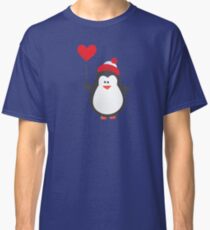 Cute Penguin with Heart Balloon Classic T-Shirt