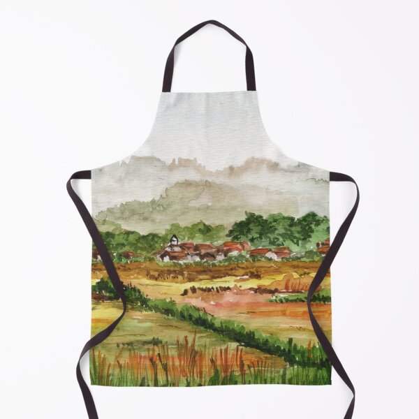 Item preview, Village And Golden Fields designed and sold by Mugdha Kakade Studio.
