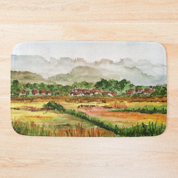 Item preview, Village And Golden Fields designed and sold by Mugdha Kakade Studio.