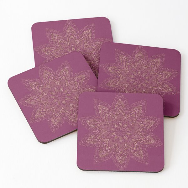 Item preview, Pink Golden Thread Mandala designed and sold by Peace502.